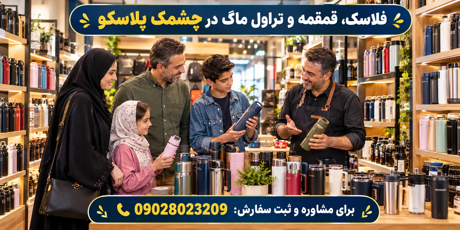 قمقمه و ماگ چشمک پلاسکو