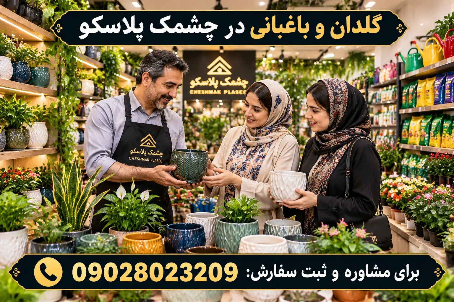 خرید انواع گلدان و ابزار باغبانی خانگی